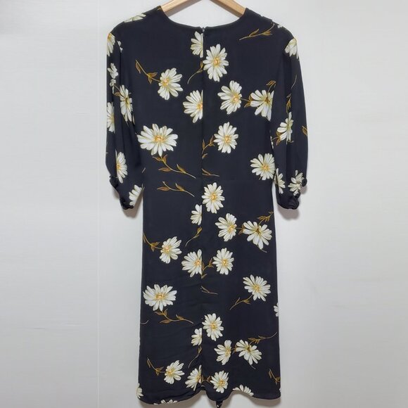 JOSEPH RIBKOFF Multi Floral & Polka Dot Dress Faux Wrap Knee Length Women's 12 - Picture 9 of 16